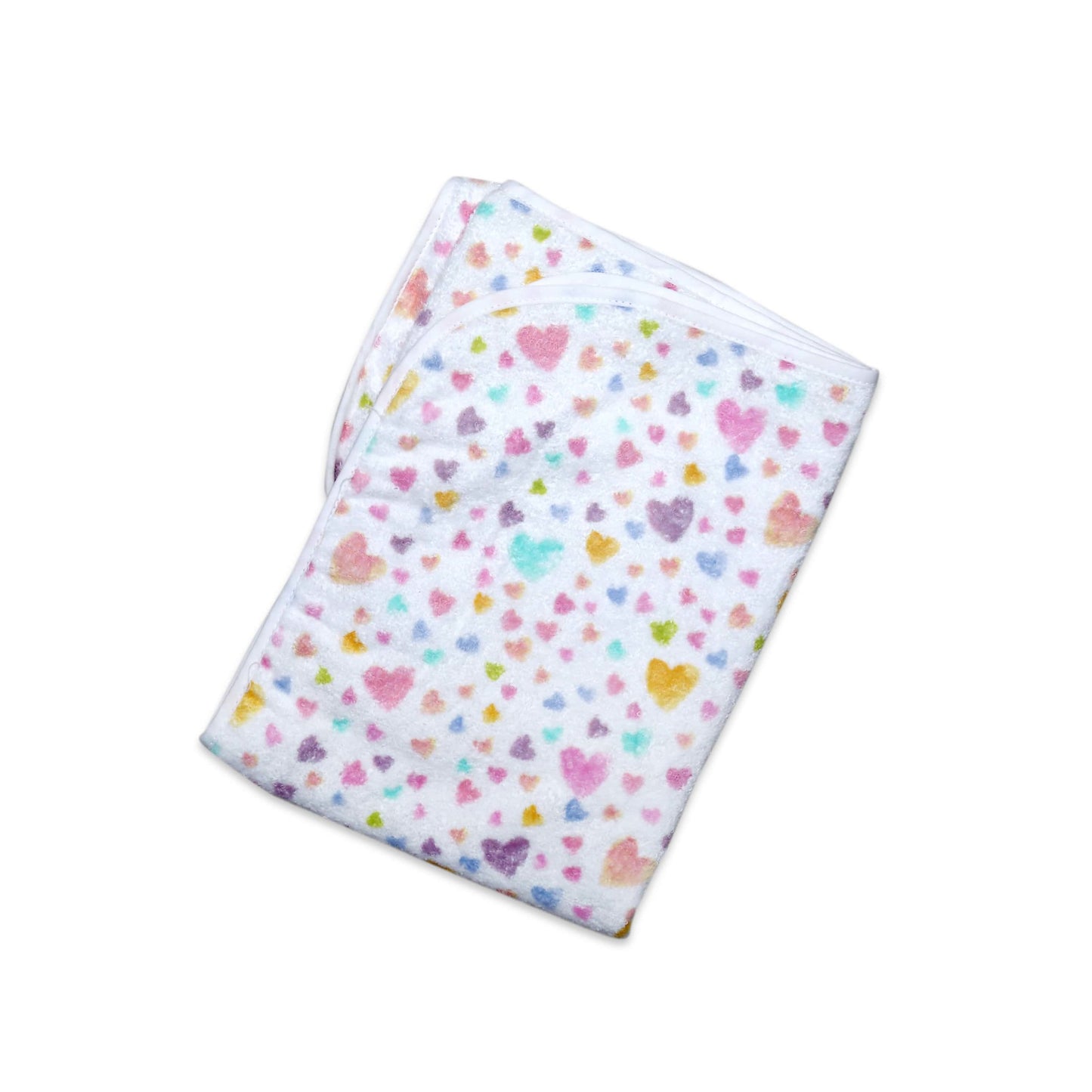 Baby Cap Towel Printed Heart (Zara)