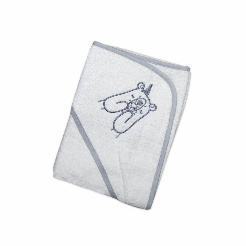Baby Cap Towel Embroidered  (Bear)