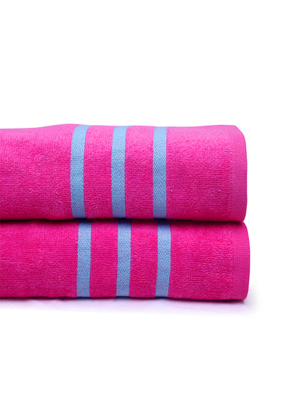 Fushia Bath Towel (Pack of 2)