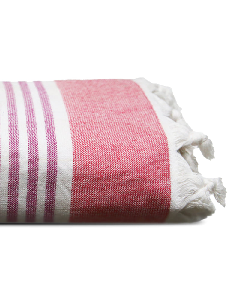 HAMMAM TOWELS Pink Stripes