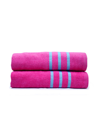 Fushia Bath Towel (Pack of 2)
