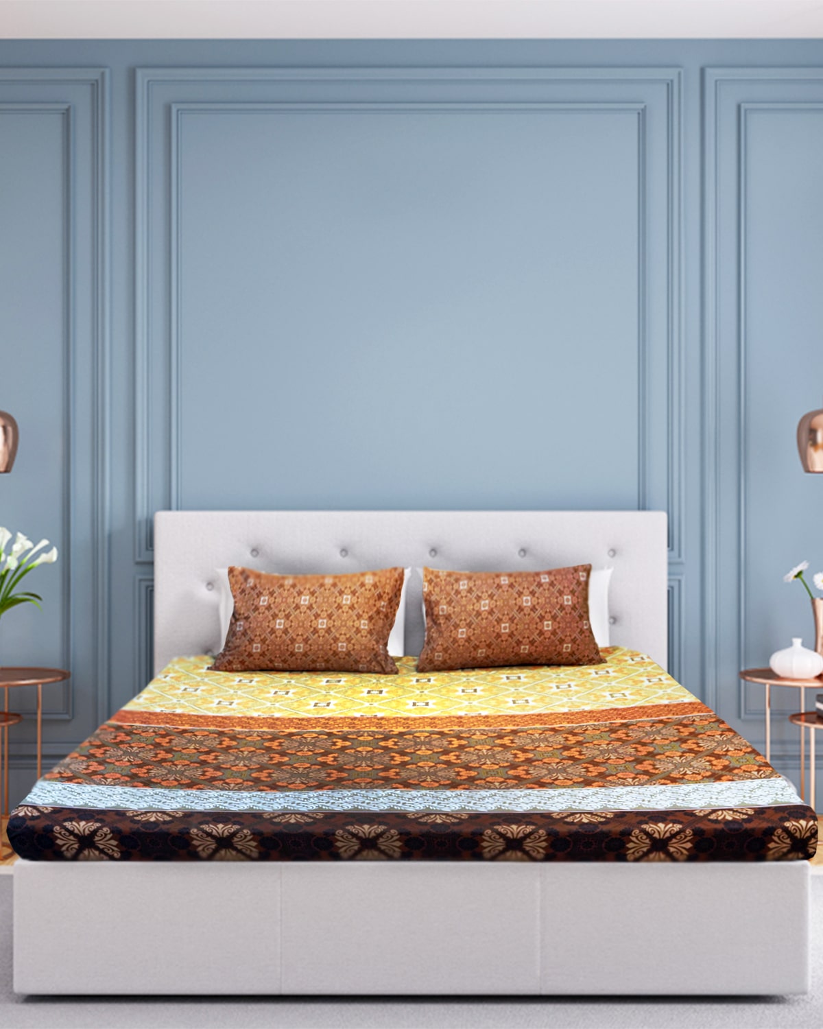 King Flat with Two Pillow Case