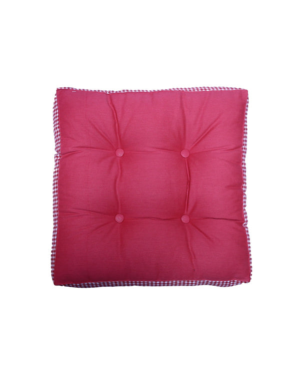 Floor Cushion (Check Red)