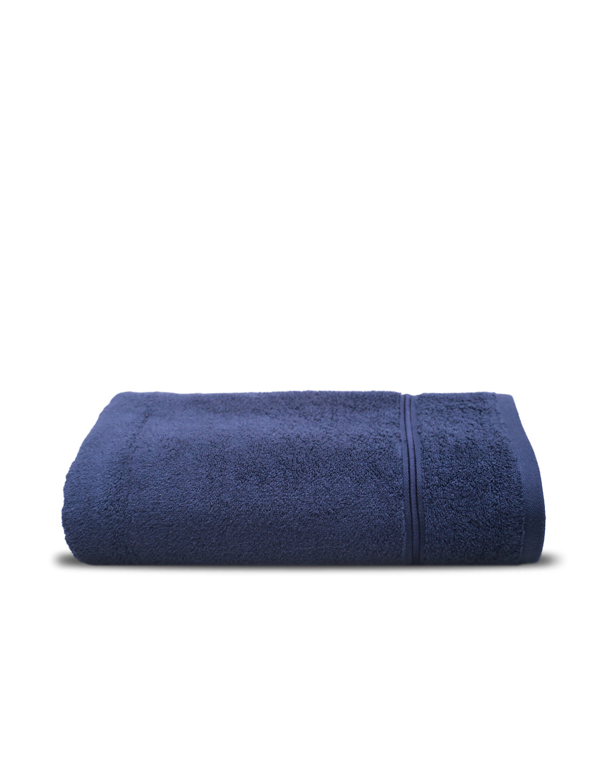 Single Bath Sheet Emb. Zero Twist Navy