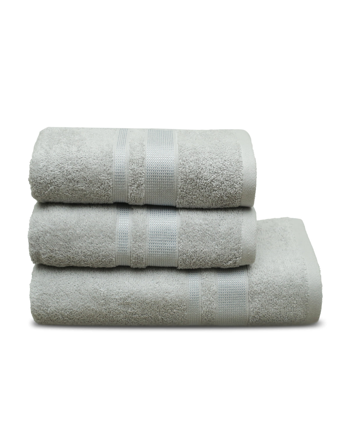 Fancy Towels 3pc Set (Grey)