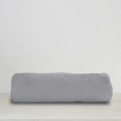 Silver Bath Towel Jacquard