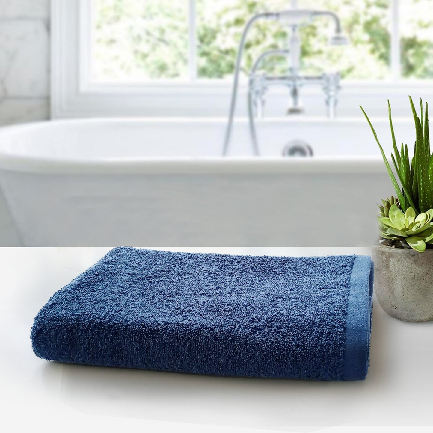 Bath Towel Pile to Pile Navy