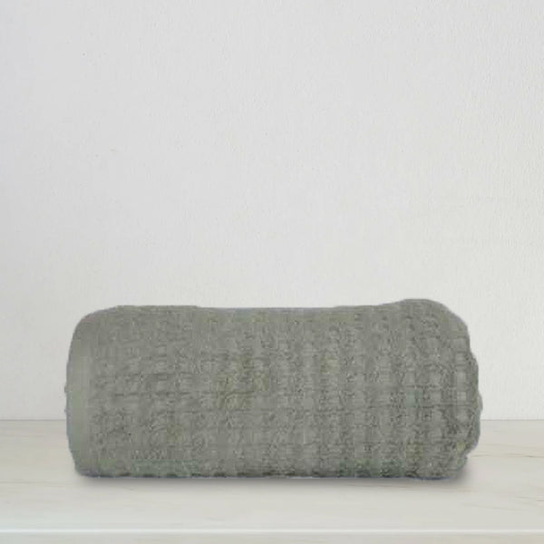 Sage Green Bath Sheet Waffle