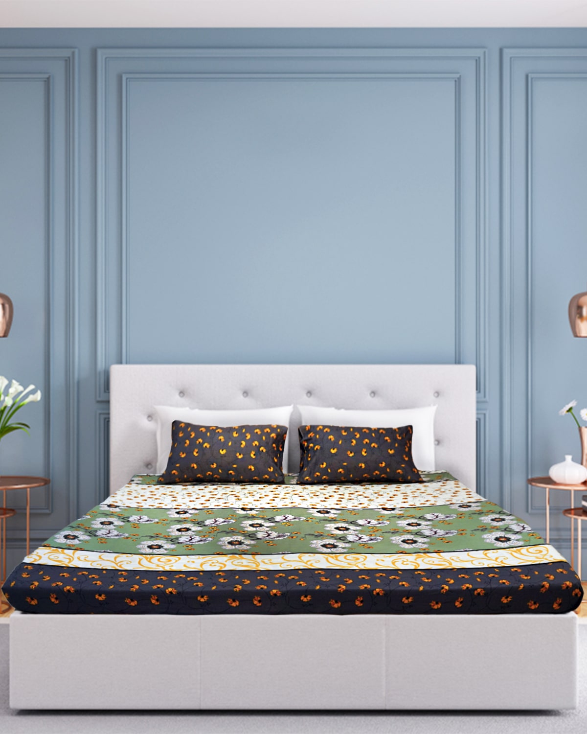 King Flat with Two Pillow Case