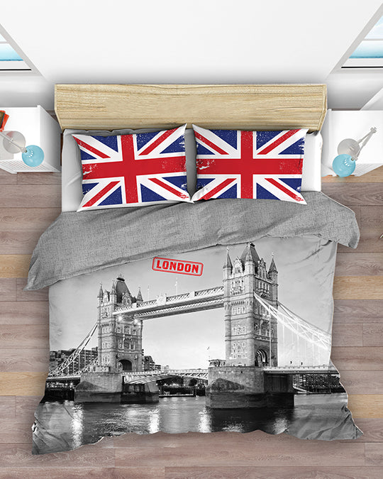 King Quilt Cover Set (London Bridge)