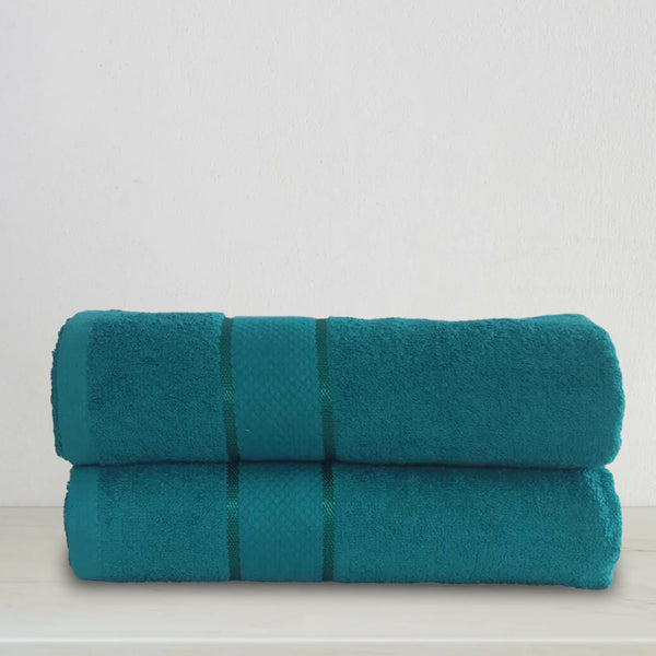 Green Bath Towel Set Fancy (Pk of 2)