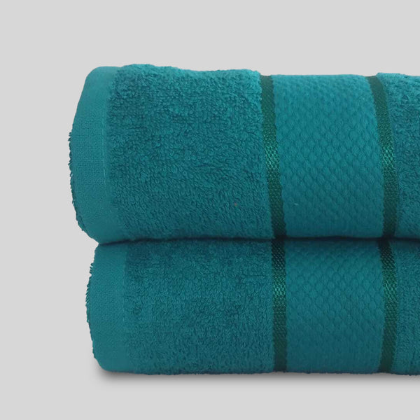 Green Bath Towel Set Fancy (Pk of 2)