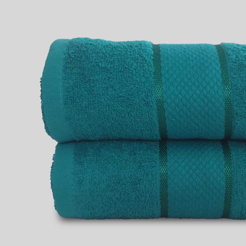 Green Bath Towel Set Fancy (Pk of 2)