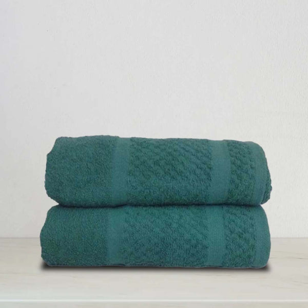 Bath Towel Set Green (Pk of 2)