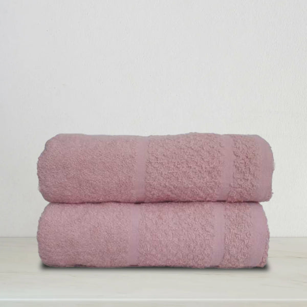 Bath Towel Set Pink (Pk of 2)