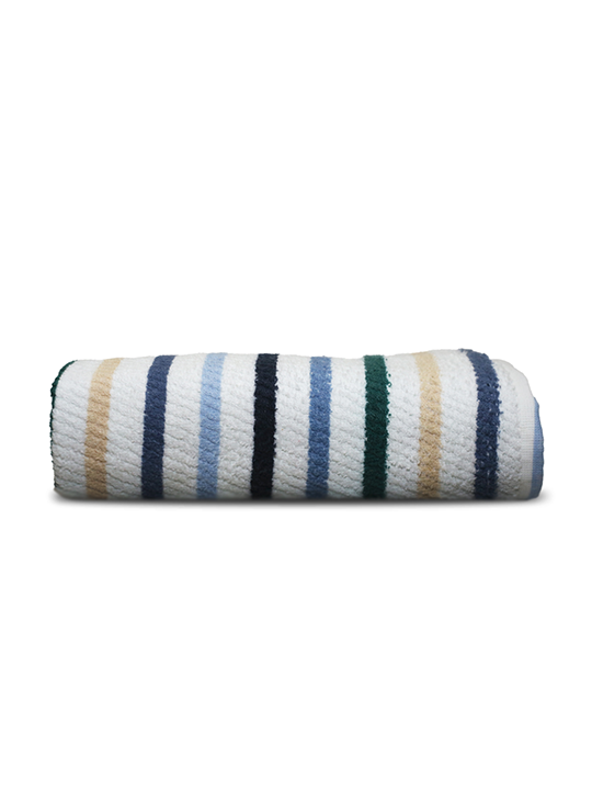 Stripe Navy Bath Towel