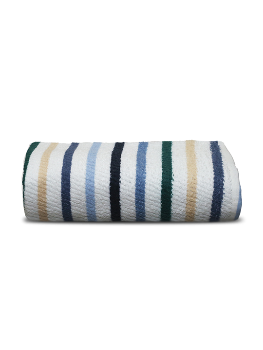 Stripe Navy Bath Towel