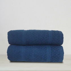 Bath Towel Set Navy (Pk of 2)