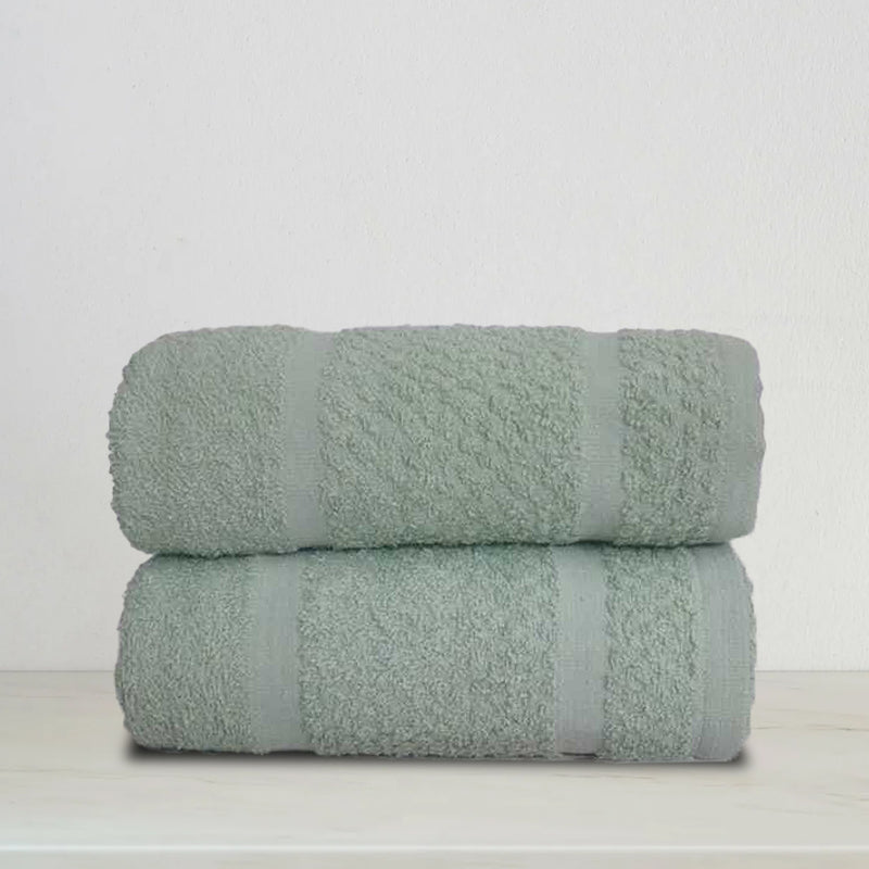 Bath Towel Set Light Green (Pk of 2)