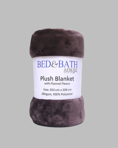 Plush Blanket Charcoal