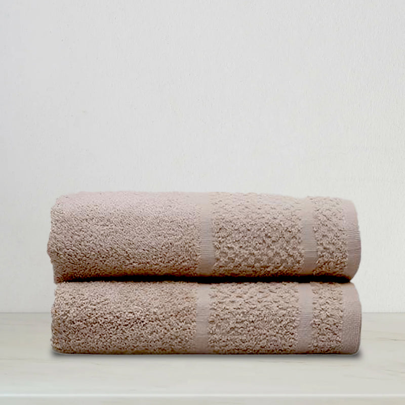 Bath Towel Set Tan (Pk of 2)