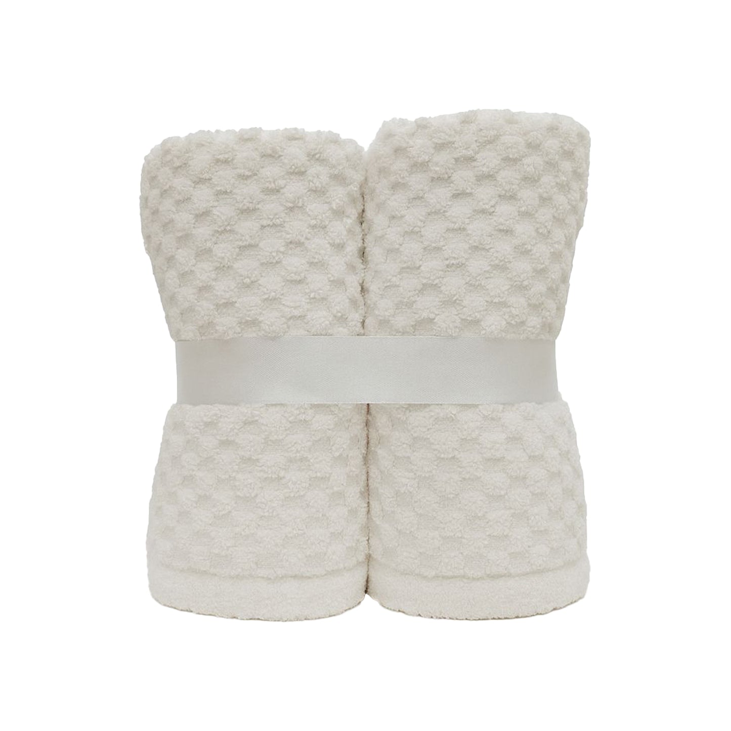 White – Turban Towel Set (Pack of 2)