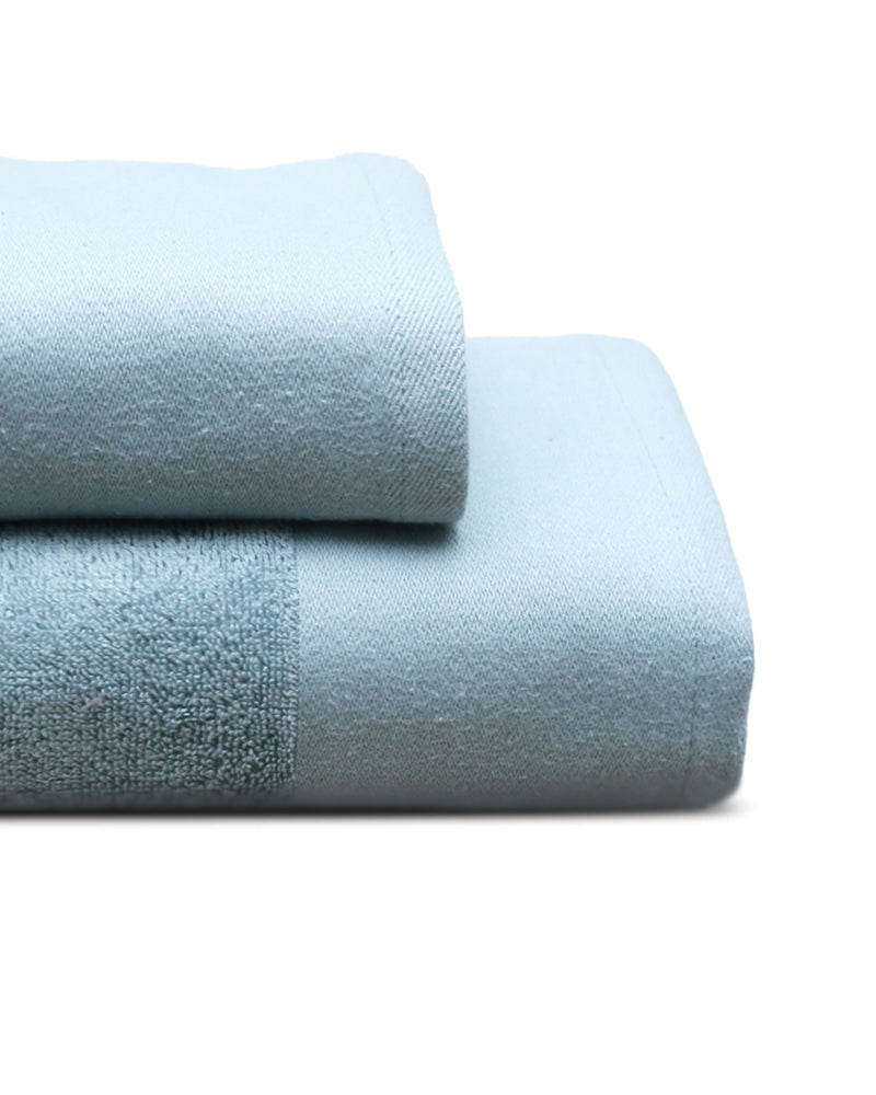 Two Pieces Towel Set (Blue Surf)