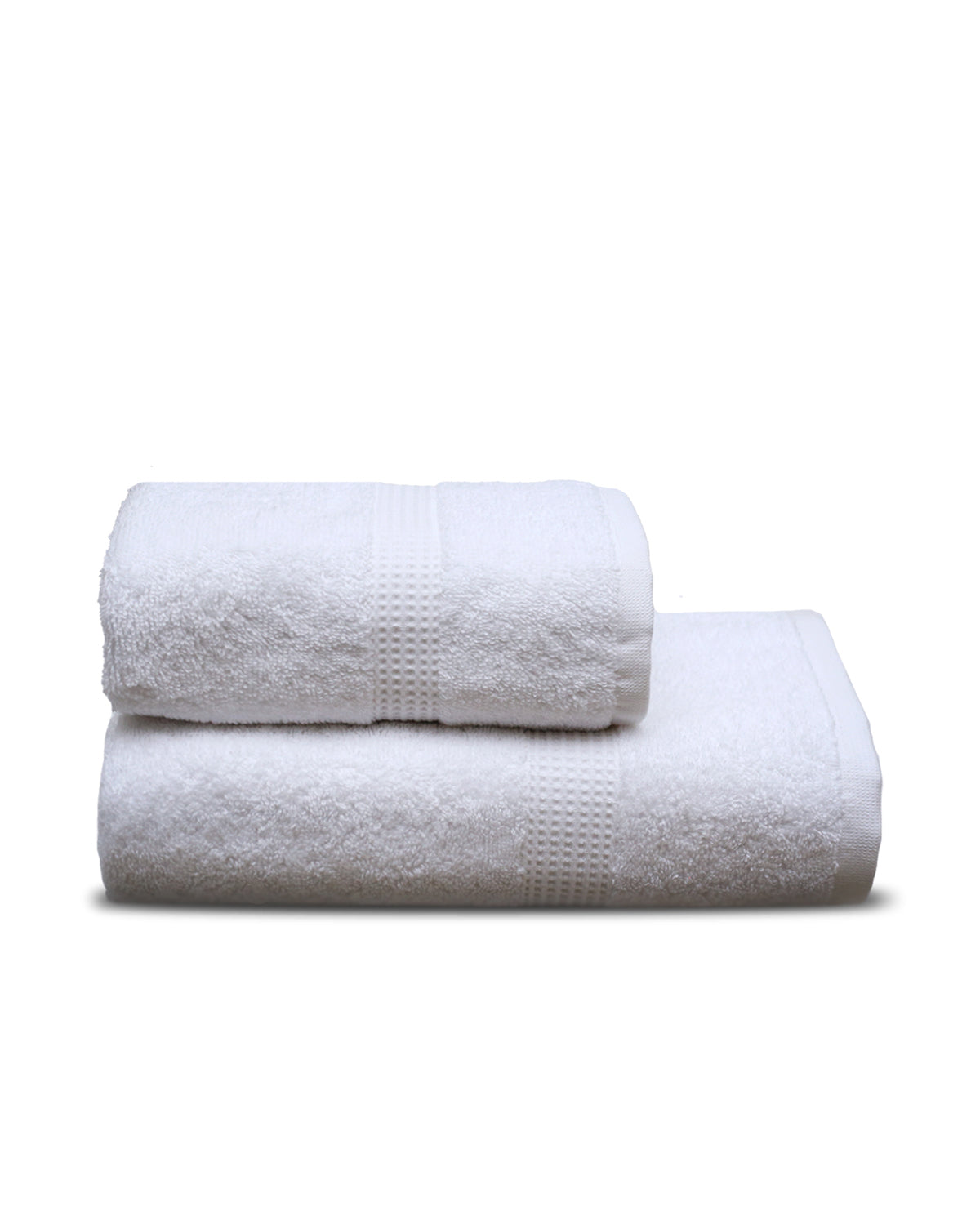 Two Pieces Towel Set (White)