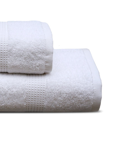 Two Pieces Towel Set (White)