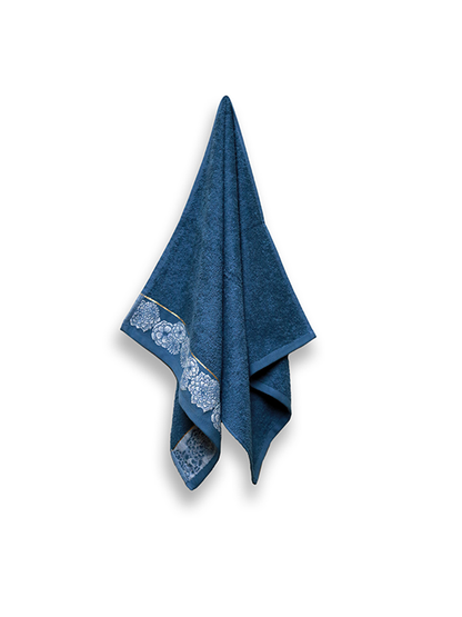 Hand Towel Jacquard Emb (Blue)