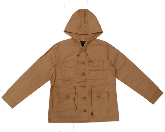 Cinnamon Hooded Denim Jacket