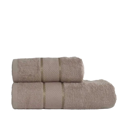 Beige Towel Set Fancy (Pk of 2)
