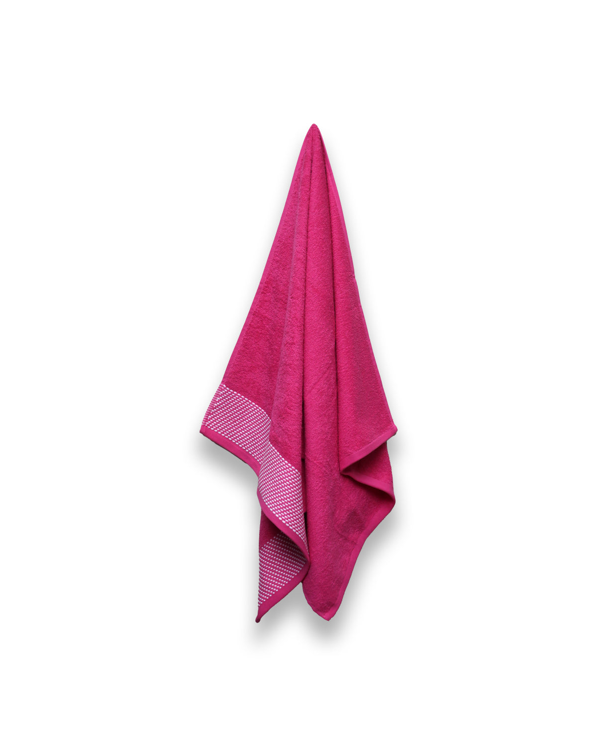 Two Pieces Towel Set (Fuchsia)