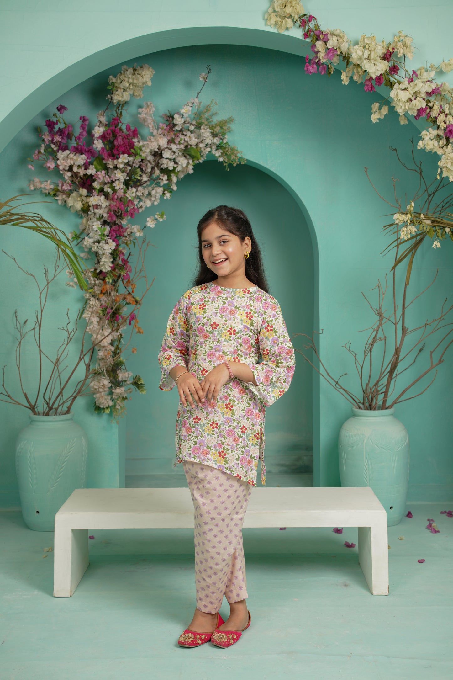 Floriva | HL Lawn Suit 2 Pieces Stitched | Kids