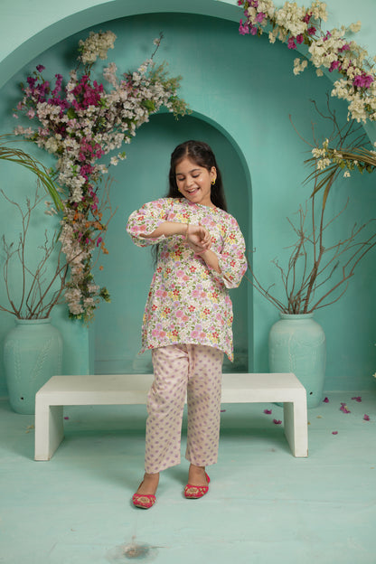 Floriva | HL Lawn Suit 2 Pieces Stitched | Kids