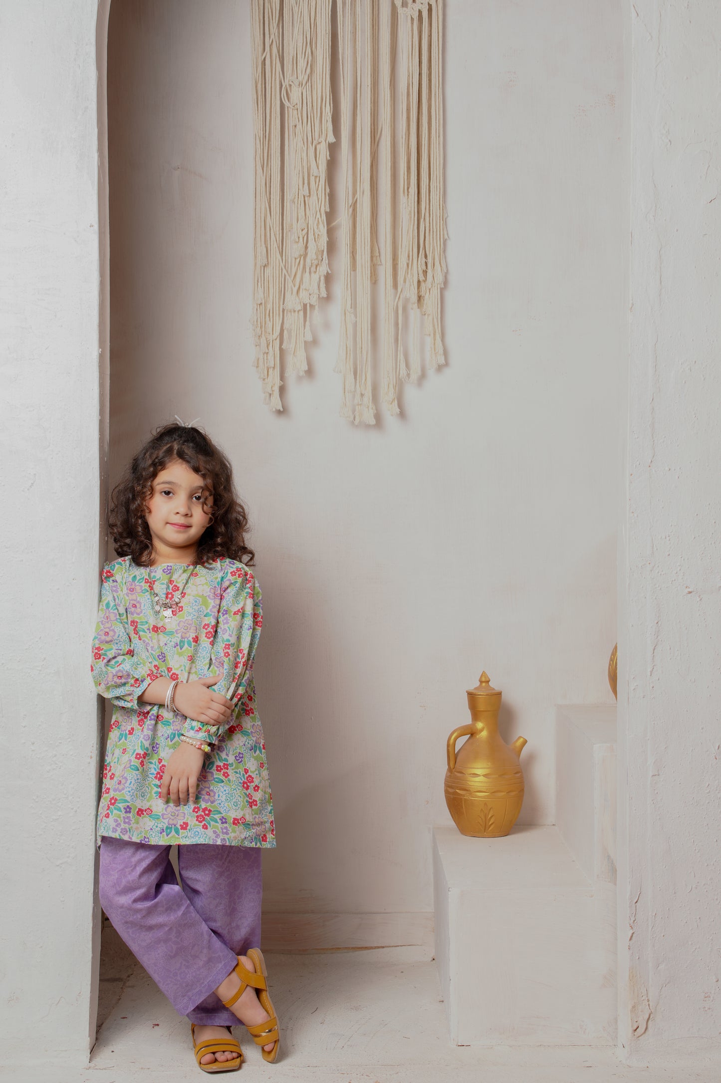 Floriette | HL Lawn Suit 2 Pieces Stitched | Kids