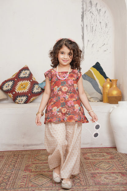 Noorzaar | HL Lawn Suit 2 Pieces Stitched | Kids