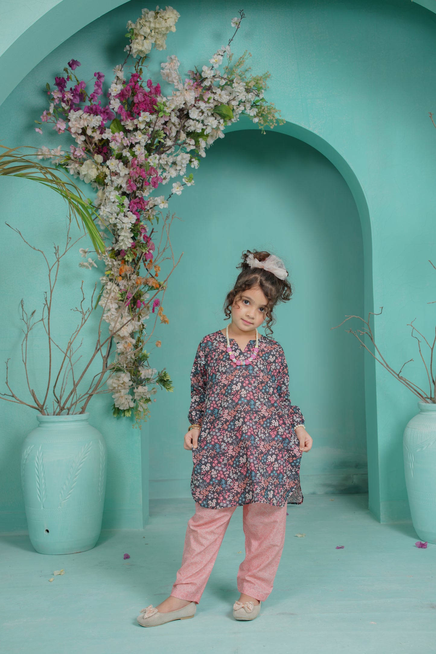 Gloom Bloom | HL Lawn Suit 2 Pieces Stitched | Kids
