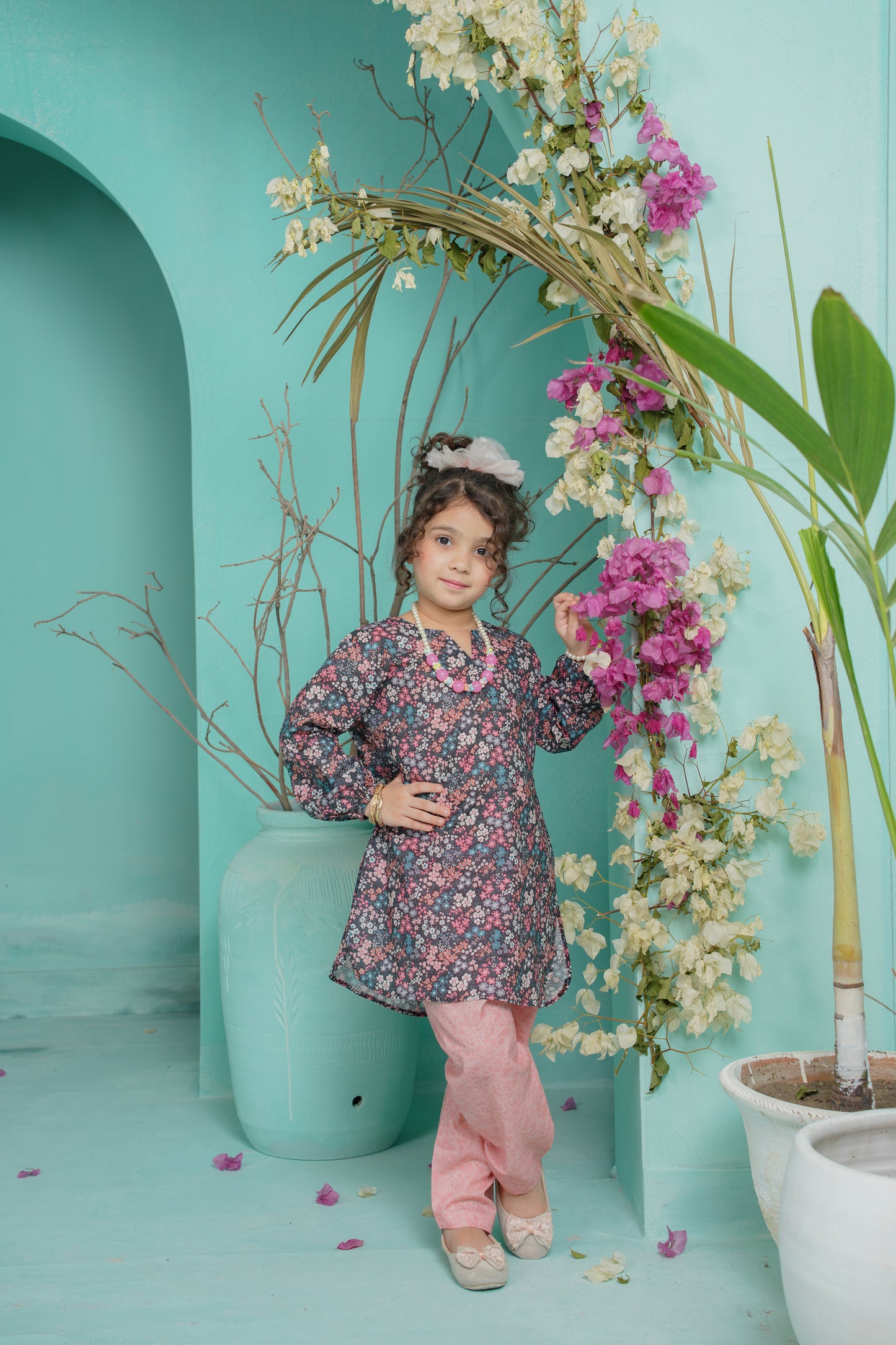 Gloom Bloom | HL Lawn Suit 2 Pieces Stitched | Kids