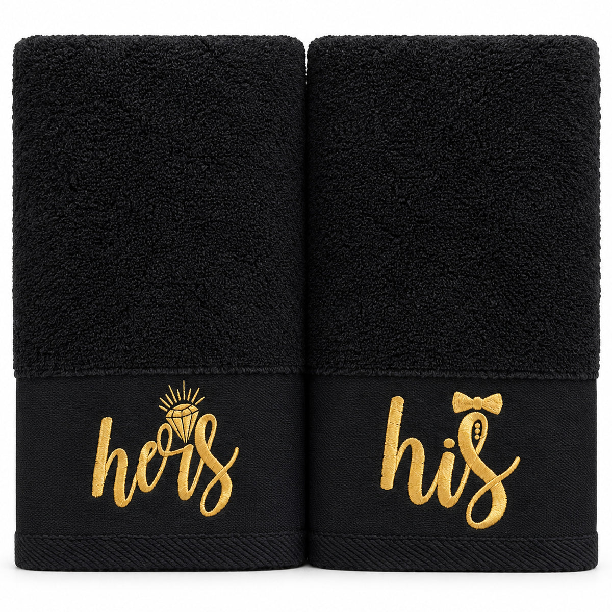 Black – HL Luxury Bride & Groom Spa Set | 9 Pieces