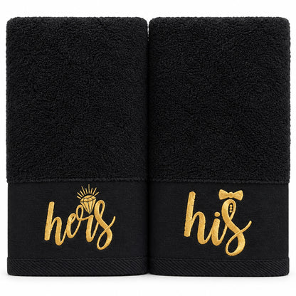 Black – HL Luxury Bride & Groom Spa Set | 9 Pieces