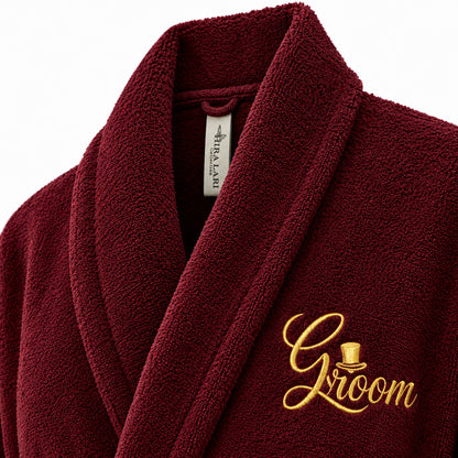 Burgundy – HL Luxury Bride & Groom Spa Set | 9 Pieces
