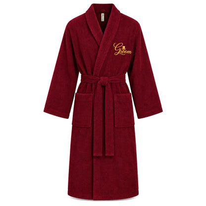 Burgundy – HL Luxury Bride & Groom Spa Set | 9 Pieces
