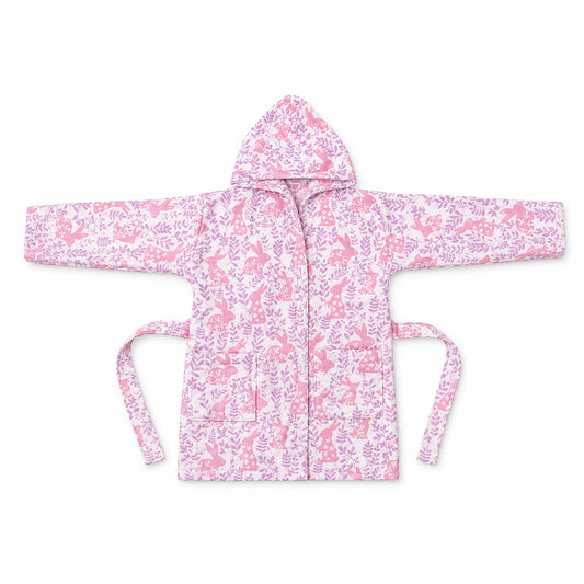 Baby Bathrobe (Printed) – Bunny Design (75 × 75 cm)