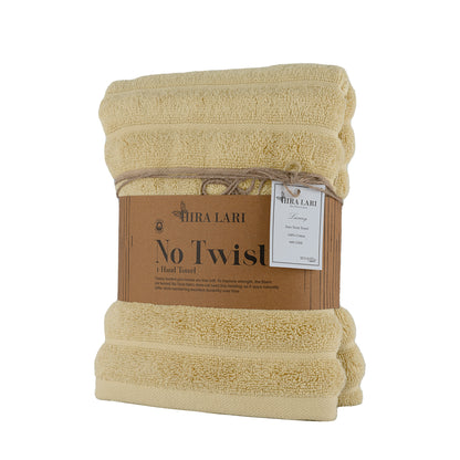 Tan - HL Zero Twist Hand Towel – 600 GSM | Premium Cotton (50×100 cm)