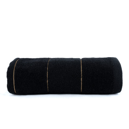 Black – HL 5th Avenue Hand Towel – 550 GSM Premium Cotton (50x100 cm)