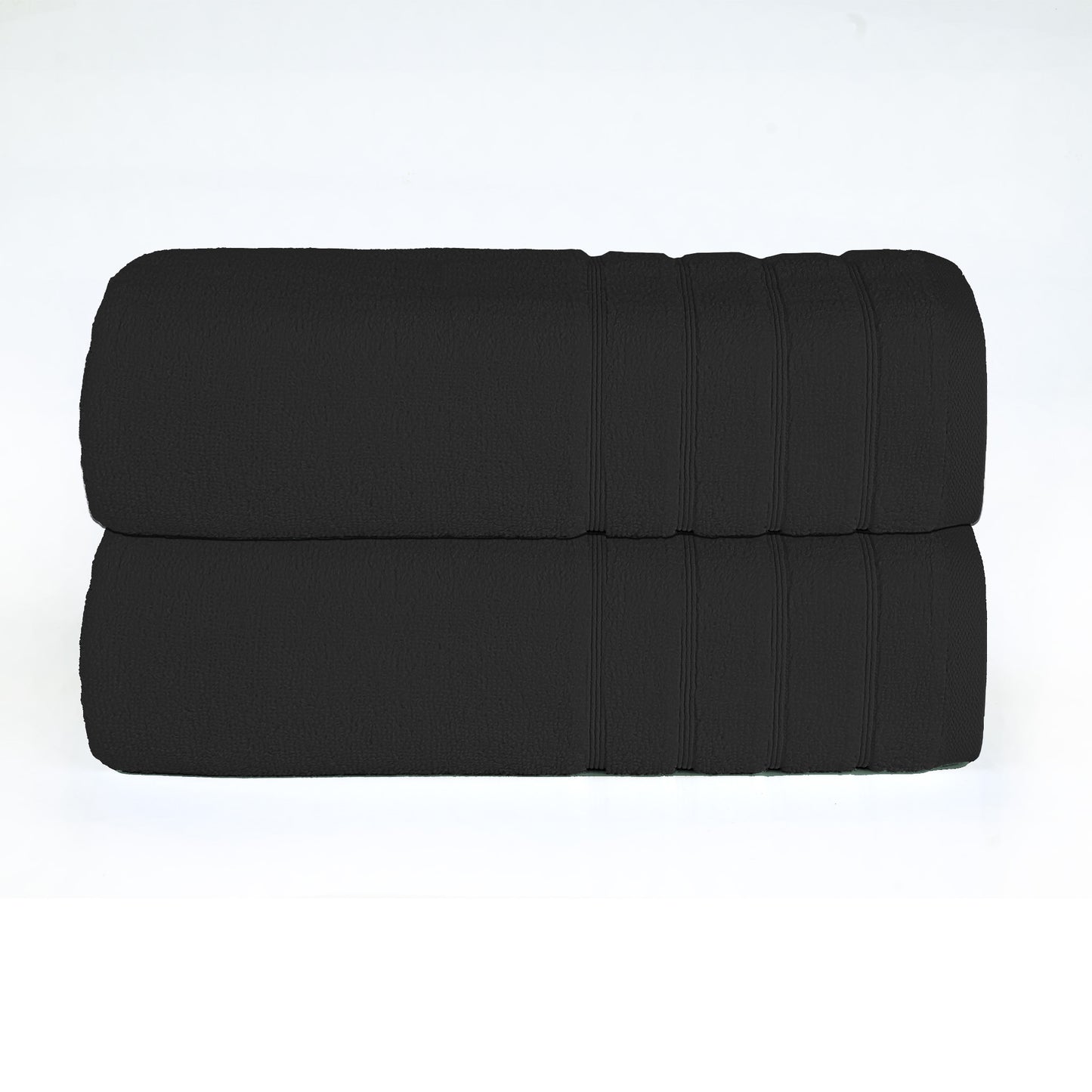 Black Zero Twist Egyptian Bath Sheet Pack of 2 – 600 GSM | 90×140 cm