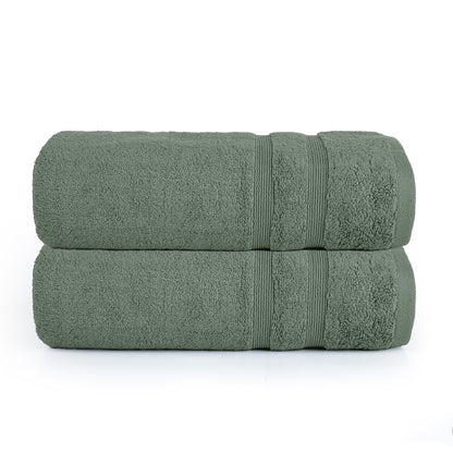 Charcoal Zero Twist Egyptian Bath Towel Pack of 2 – 600 GSM | 70×130 cm