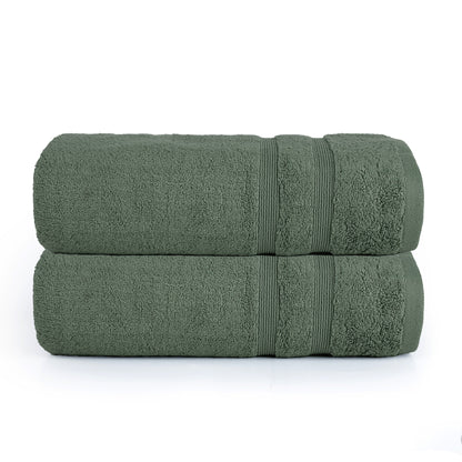 Charcoal Zero Twist Egyptian Bath Towel Pack of 2 – 600 GSM | 70×130 cm