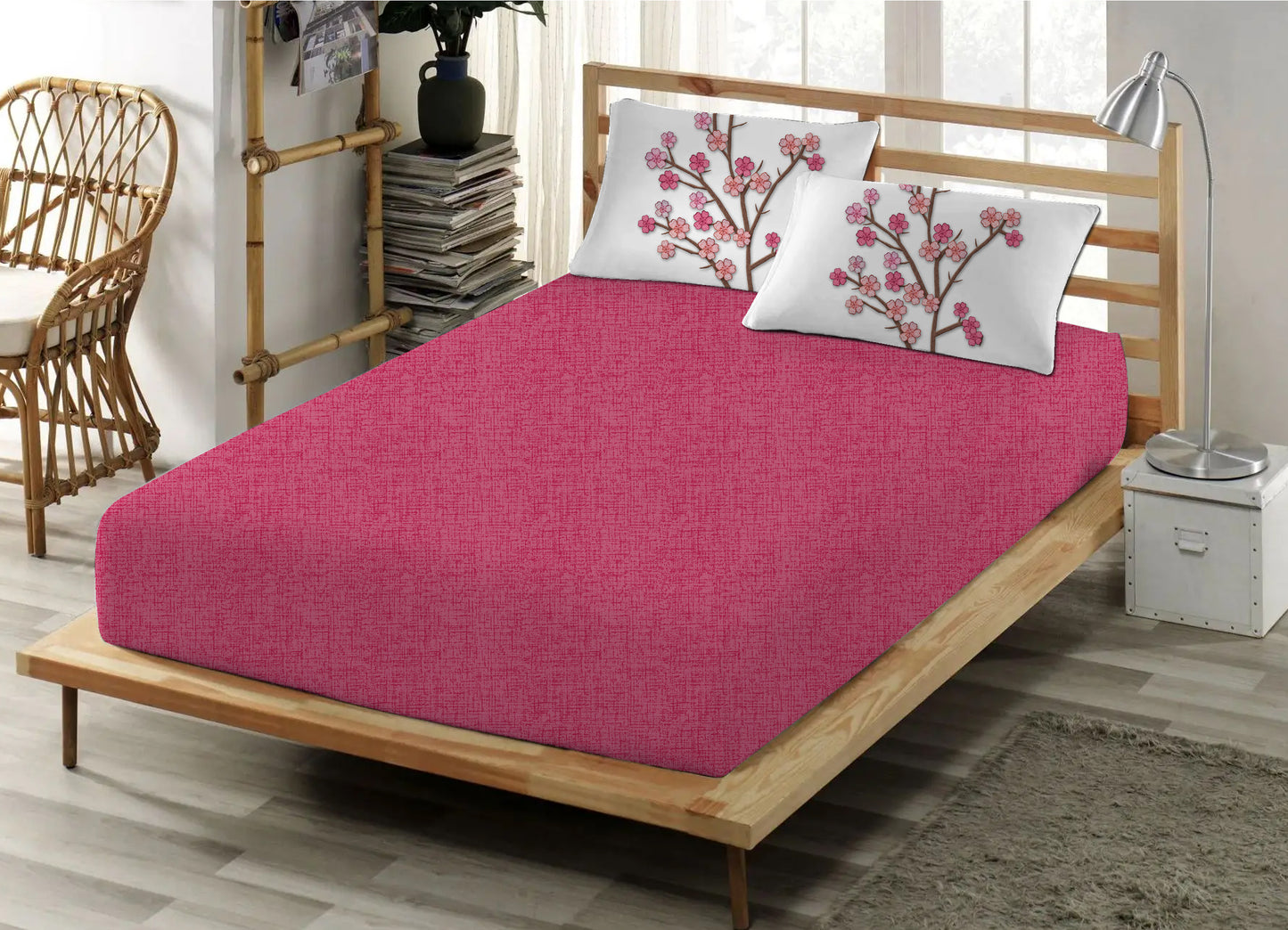 Hira Lari Fitted sheet (Cherry Blossom)